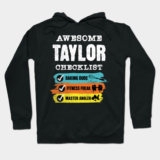 taylor retro checklist Hoodie by jekoba